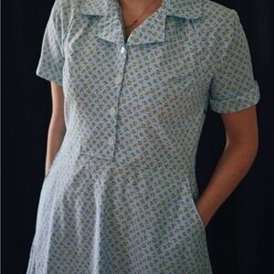 Floral Button-Up Dress